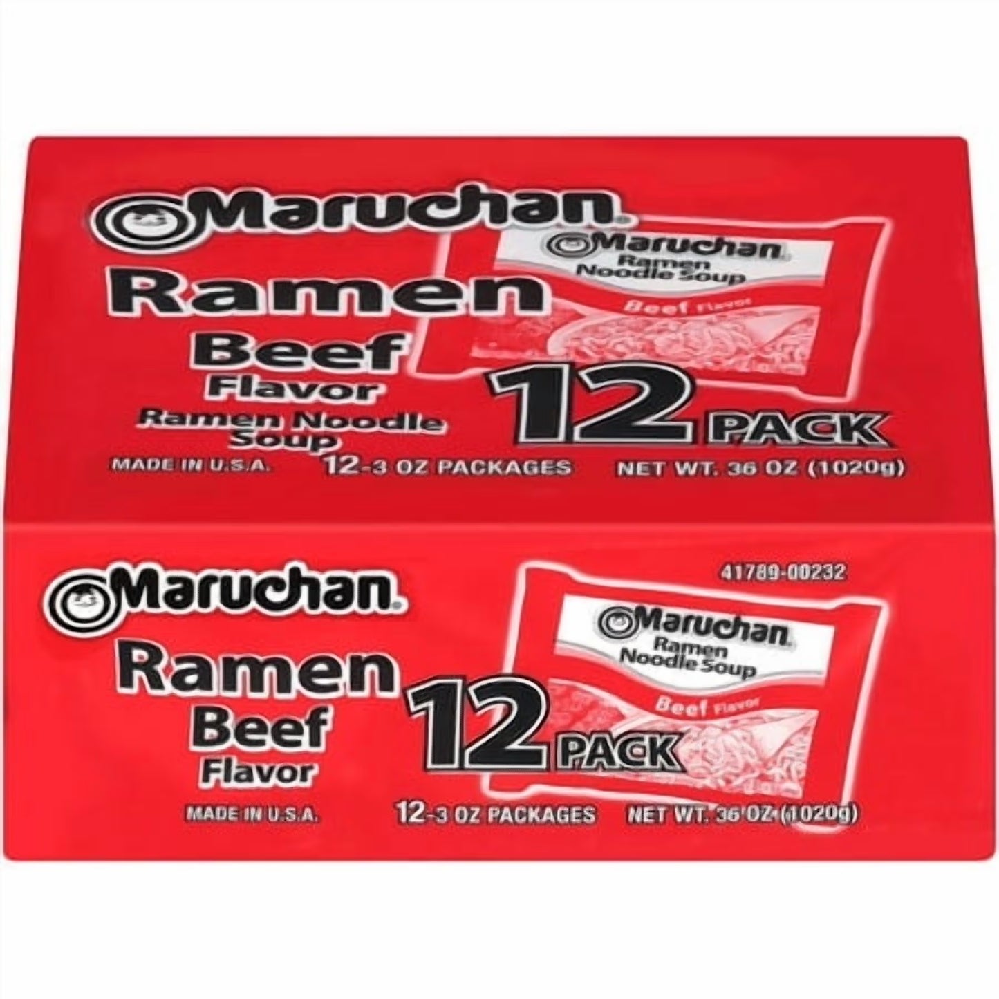 (48 Pack)  Ramen Noodle Beef Flavor Soup, 3 Oz, 12 Count, Shelf Stable Package