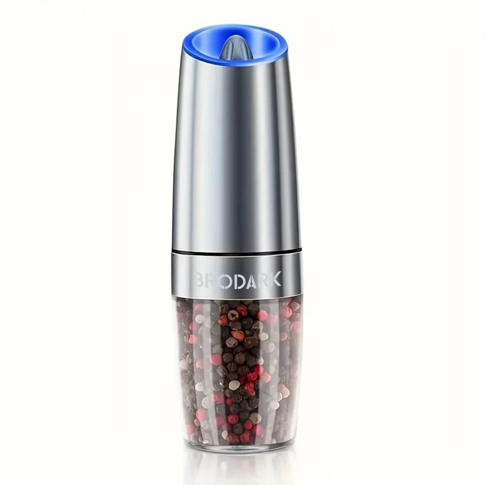 Electric Pepper Grinder Stainless Steel Automatic Gravity Shaker Salt Pepper Grinder Spice Mills Grinding Tools Kitchen Gadgets