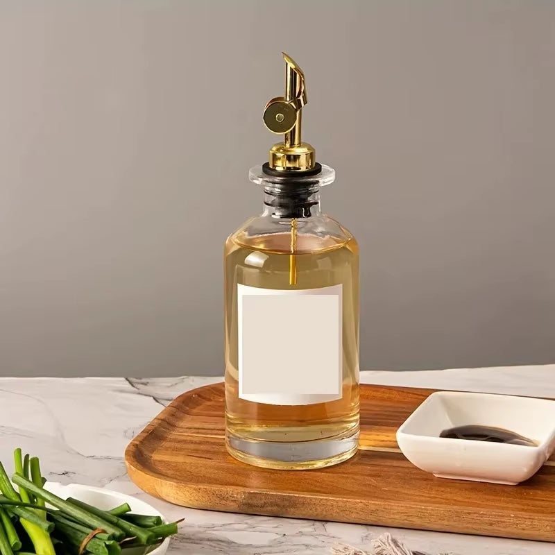 1PC Glass Olive Oil Dispenser Bottle Seasoning Bottle Vinegar Bottle Condiment Container Kitchen Stuff Kitchen Gadgets Supplies