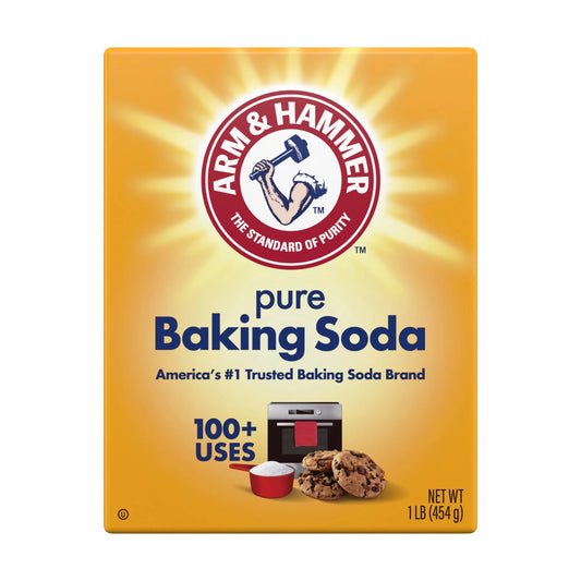 Pure Baking Soda, for Baking, Cleaning & Deodorizing, 1 Lb Box