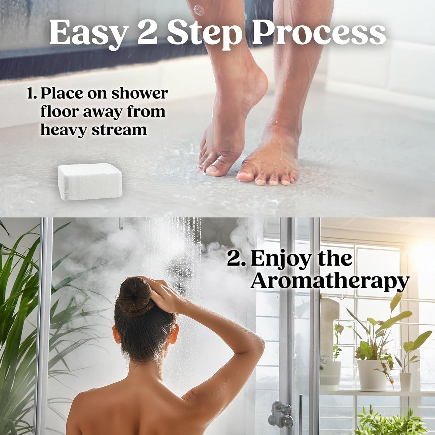 Eucalyptus Shower Steamers Aromatherapy for Women- USA Made - Shower Bombs Aromatherapy for Women, Vapor Shower Tablets, Menthol Shower Scent Steamers Cold and Flu, Organic Shower Steamer