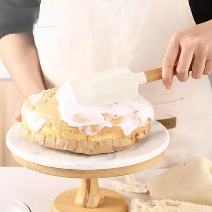 Heat-Resistant Kitchen Gadgets Silicone Food Grade Kitchens Accessories Spatula Pastry Cutter White Chocolate Kitchenware Mixer