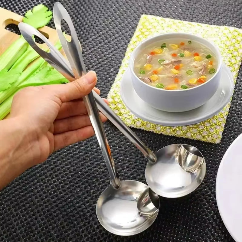 Stainless Steel Oil Separating Spoon Soup Colander Kitchen Gravy Oil Soup Fat Separator Yogurt Oil Skimmer Spoon Kitchen Gadgets