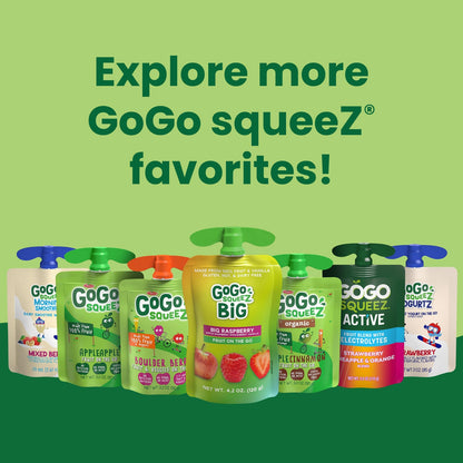 Gogo Squeez Applesauce and Fruit Puree Variety Pack, Apple, Banana & S