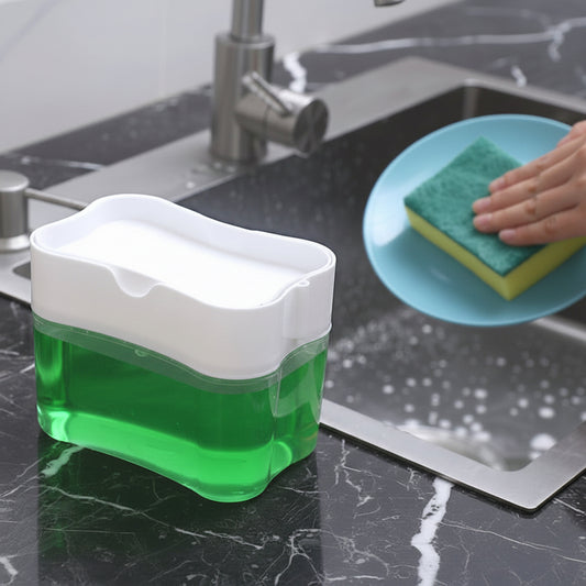 2-in-1 Soap Pump & Sponge Caddy