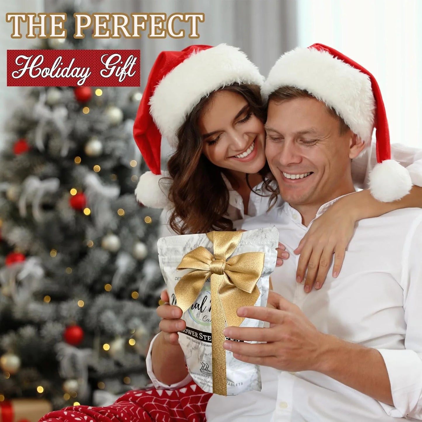 Organic Shower Steamers for Women – Shower Vapor Tablets & Shower Bombs Aromatherapy – 12-Pack Self Care Gifts for Her