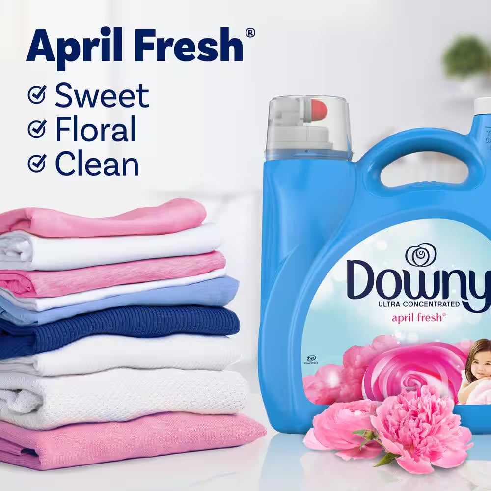 Ultra April Fresh Scent Liquid Fabric Softener, 190-Loads, 140 Oz. (2-Pack)