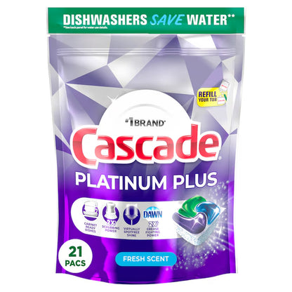 Platinum plus 52 -Count Fresh Scent Dishwasher Detergent