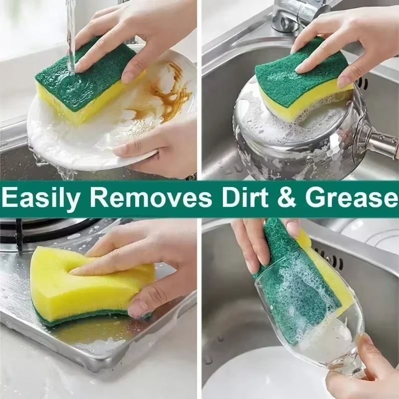 Dish Washing Sponge Dust Cleaning Sponge Scrubber for Kitchen Magic Cleaning Majoc Eraser Sponge Kitchen Scourer Supplies