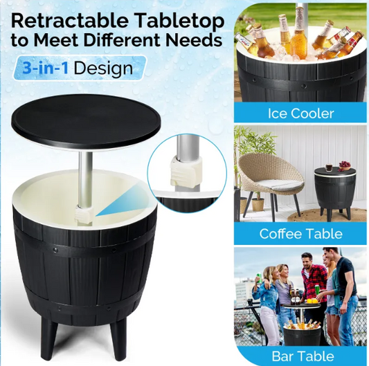 Black Ice Bucket Side Table