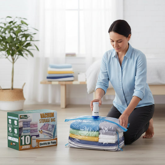 Vacuum Storage Bags with Electric Pump