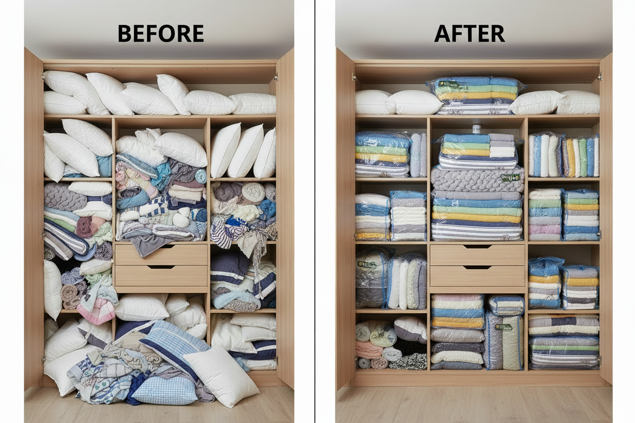 Vacuum Storage Bags with Electric Pump