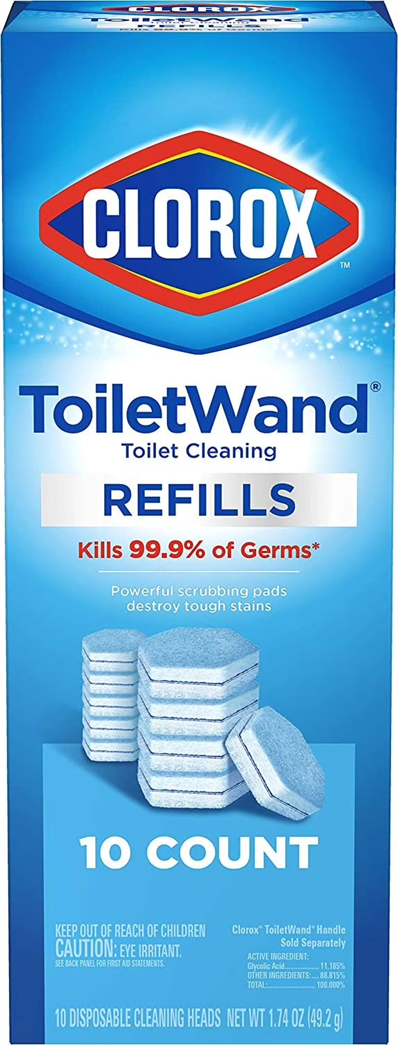 Toiletwand Disinfecting Refills, Disposable Wand Heads