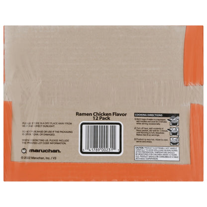 (24 Pack)  Ramen Noodle Chicken Flavor Soup, 3 Oz, 12 Count Shelf Stable Package
