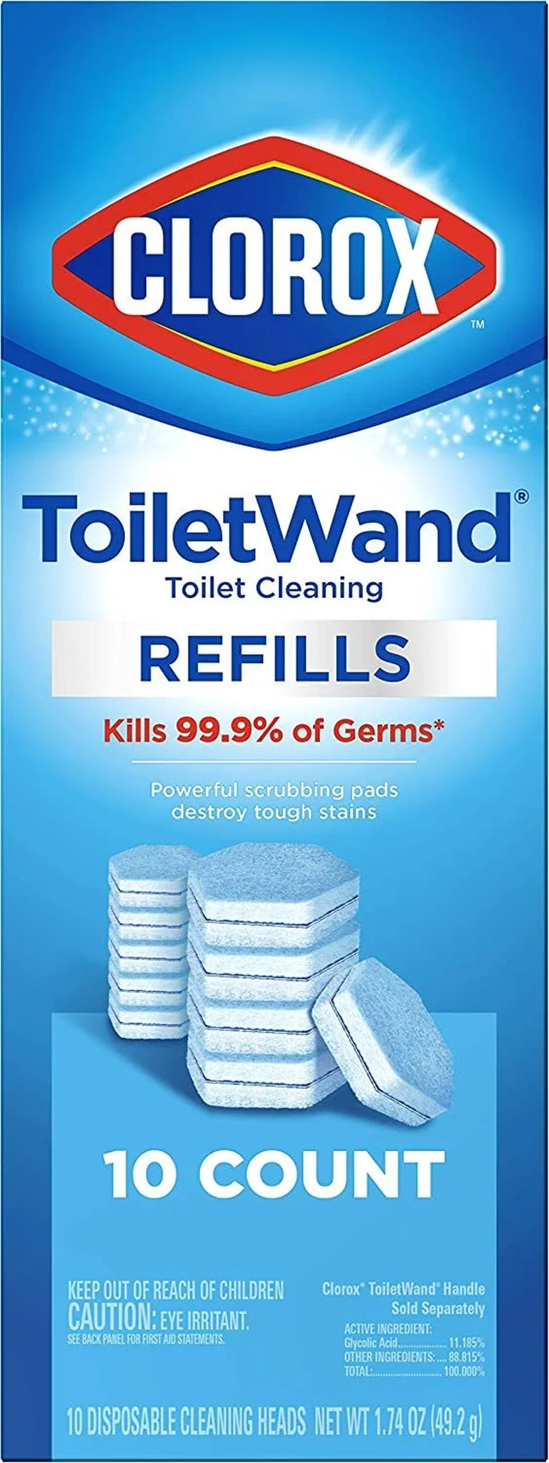 Toiletwand Disinfecting Refills, Disposable Wand Heads
