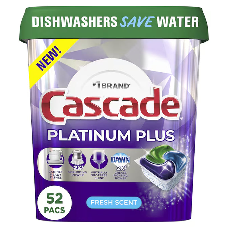 Platinum plus 52 -Count Fresh Scent Dishwasher Detergent