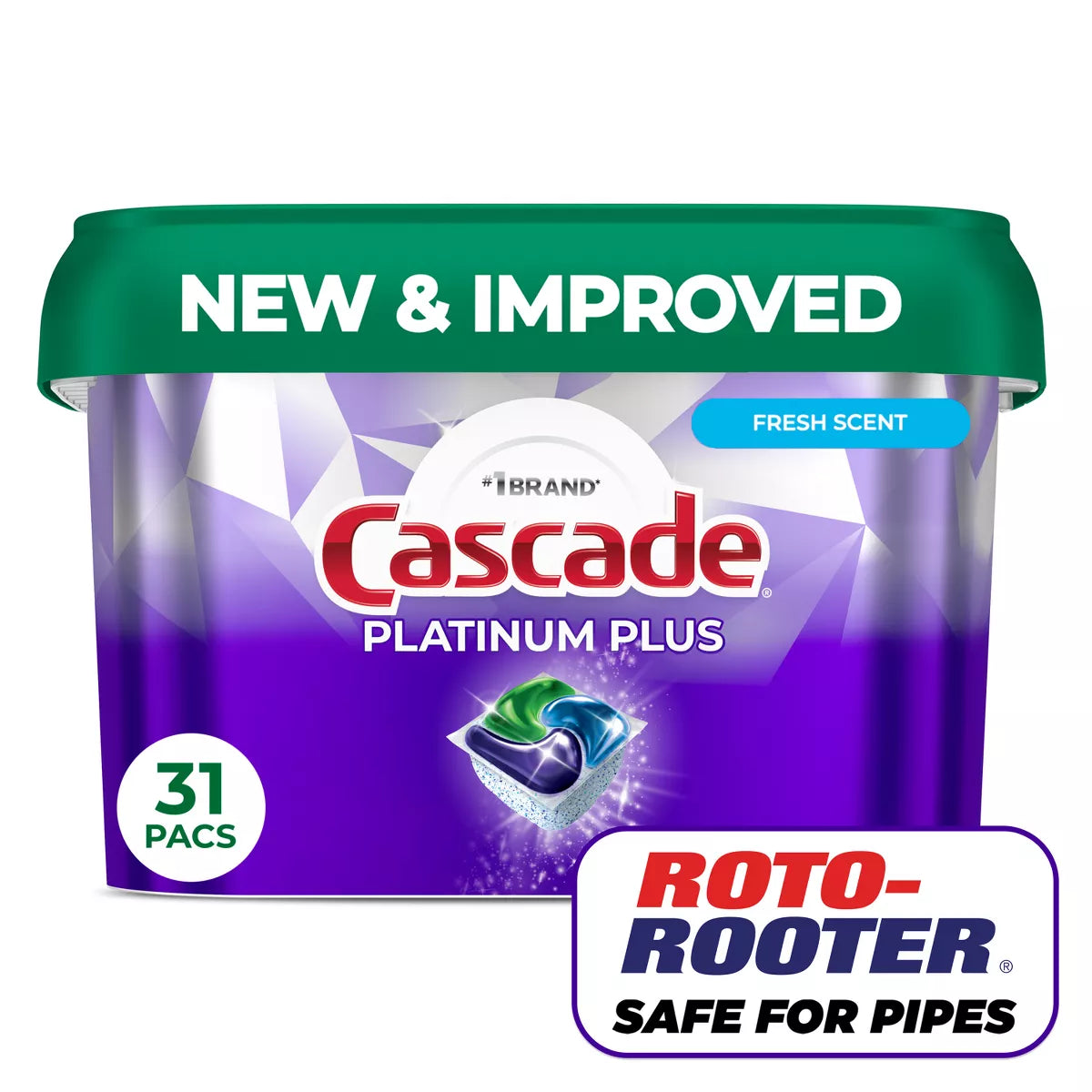 Cascade Platinum plus Pods Dishwasher Detergent - Lemon