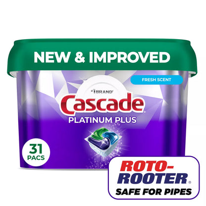 Cascade Platinum plus Pods Dishwasher Detergent - Lemon