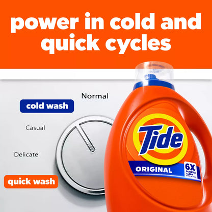 Tide Original HE Deep Cleaning Concentrated Liquid Laundry Detergent Soap