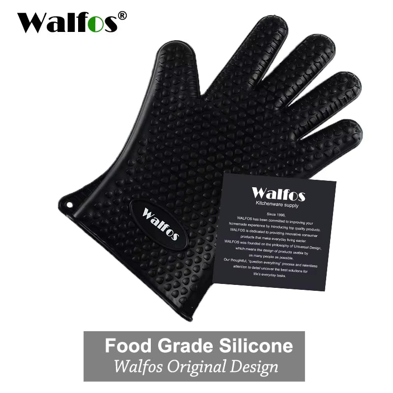 Silicone Oven Kitchen Glove Heat Resistant Thick Cooking BBQ Grill Glove Oven Mitts Kitchen Gadgets Kitchen Accessories