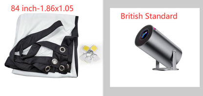 Portable Projector Small Straight Projector For Home Use 180 Degrees Projection Angle Automatic Focus Home Video Projector