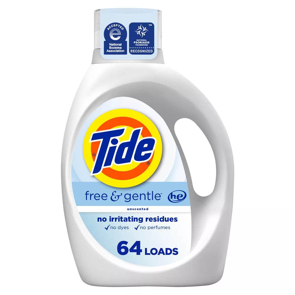 Tide Free & Gentle Unscented HE Deep Cleaning Concentrated Liquid Laundry Detergent