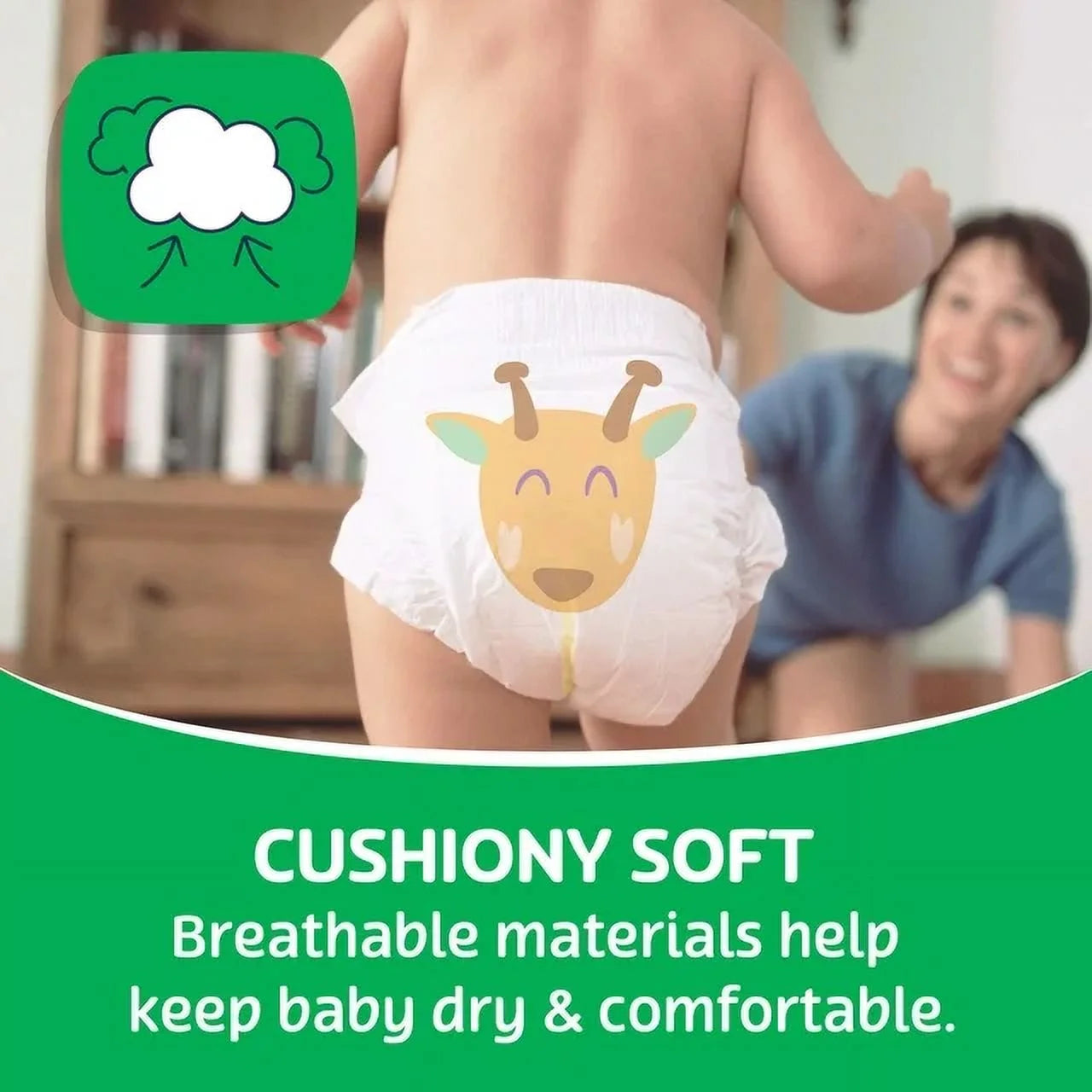 Dry & Gentle Diapers Size 5, 27 Count