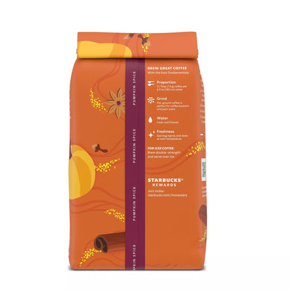 Starbucks Pumpkin Spice Light Roast Ground Coffee - 11Oz