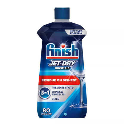 Finish Jet-Dry Rinse Aid, Dishwasher Rinse & Drying Agent
