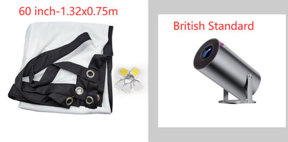 Portable Projector Small Straight Projector For Home Use 180 Degrees Projection Angle Automatic Focus Home Video Projector