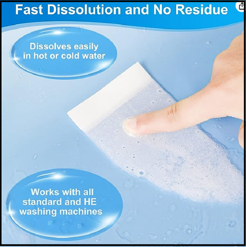 Laundry Detergent Sheets - 200 Loads Fresh Linen Scent Washing Detergent Stri