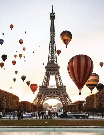 Classical Europe France Paris Eiffel Tower Canvas Paintings Landscape Street Wall Art Posters and Prints Pictures Cuadros Decor