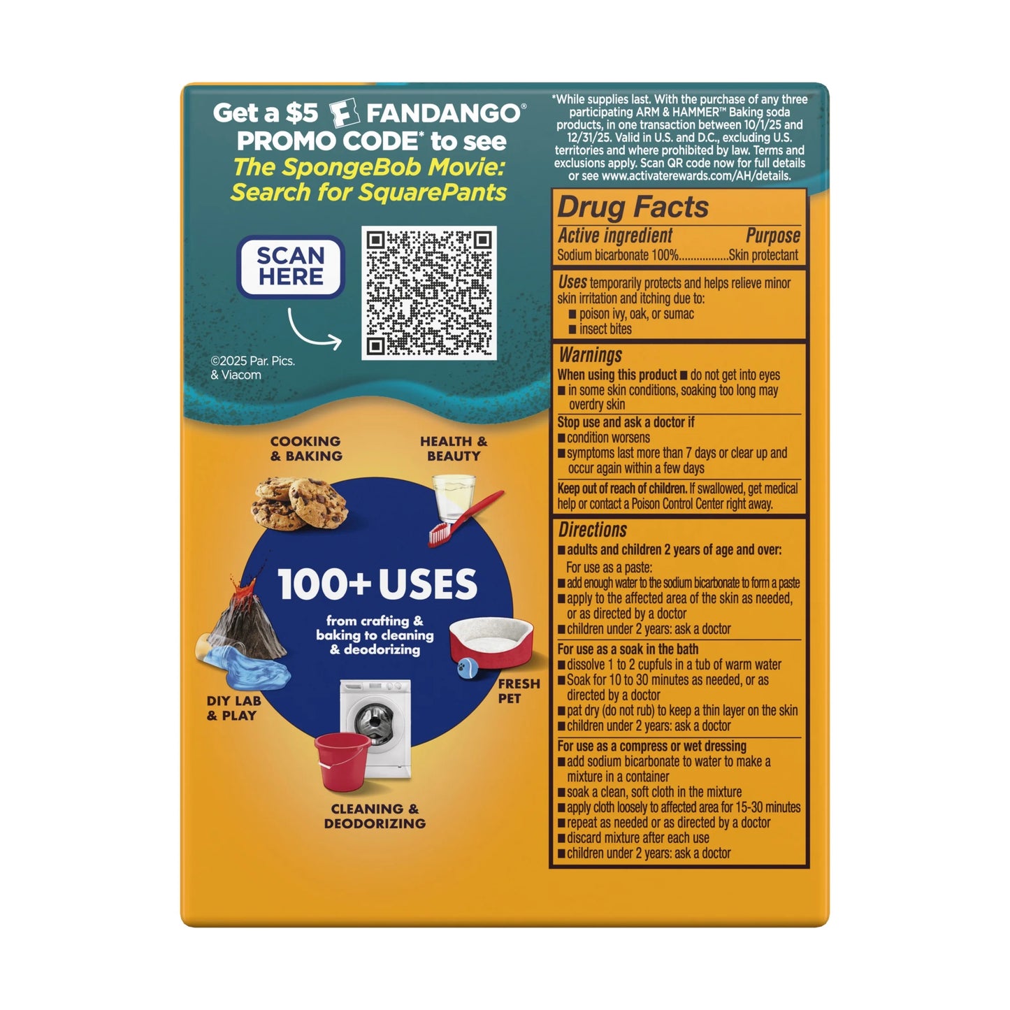 Pure Baking Soda, for Baking, Cleaning & Deodorizing, 1 Lb Box