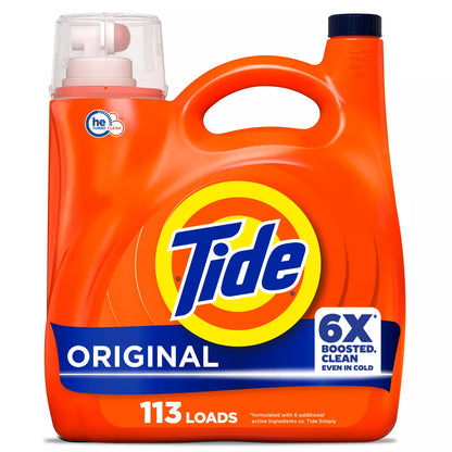 Tide Original HE Deep Cleaning Concentrated Liquid Laundry Detergent Soap