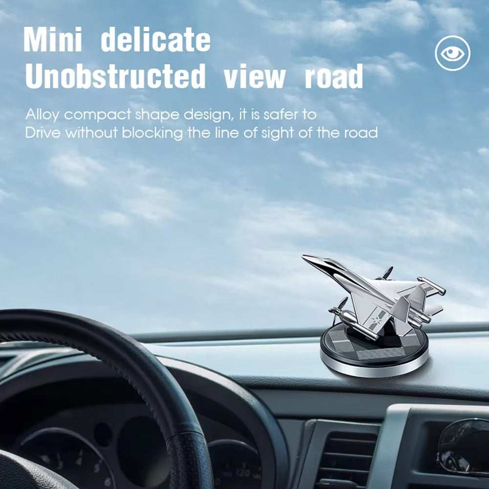 Solar Car Air Freshener Fighter Propeller Flavoring Fragrance Decoration Car Interior Accessories Perfume Diffuser Men and Women