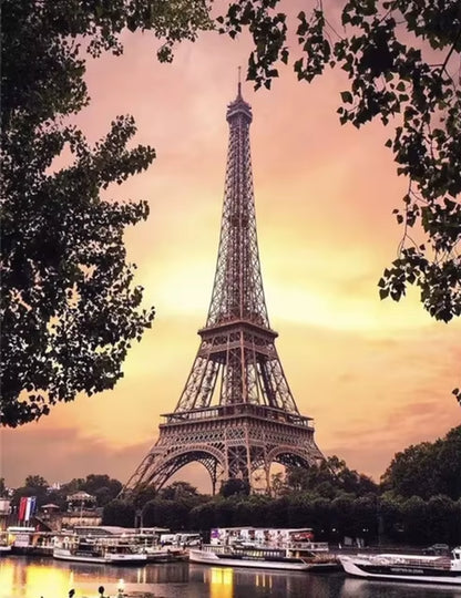 Classical Europe France Paris Eiffel Tower Canvas Paintings Landscape Street Wall Art Posters and Prints Pictures Cuadros Decor