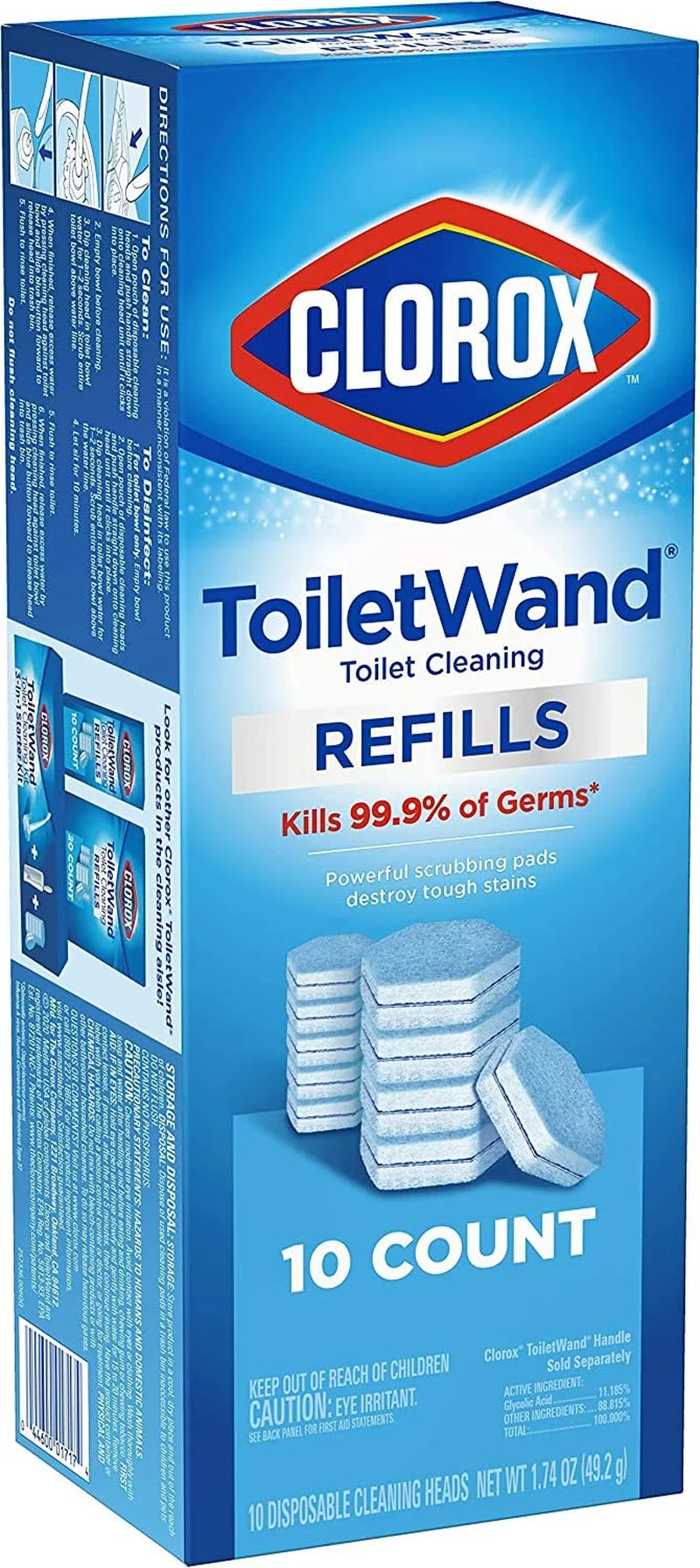 Toiletwand Disinfecting Refills, Disposable Wand Heads