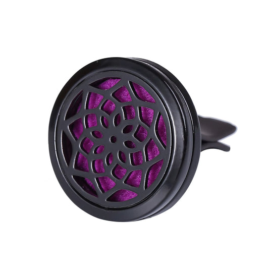 Refillable Car Air Freshener Smell Perfume Diffuser Clip Auto Vent Essential Oil Stainless Steel Locket Interior Accessories