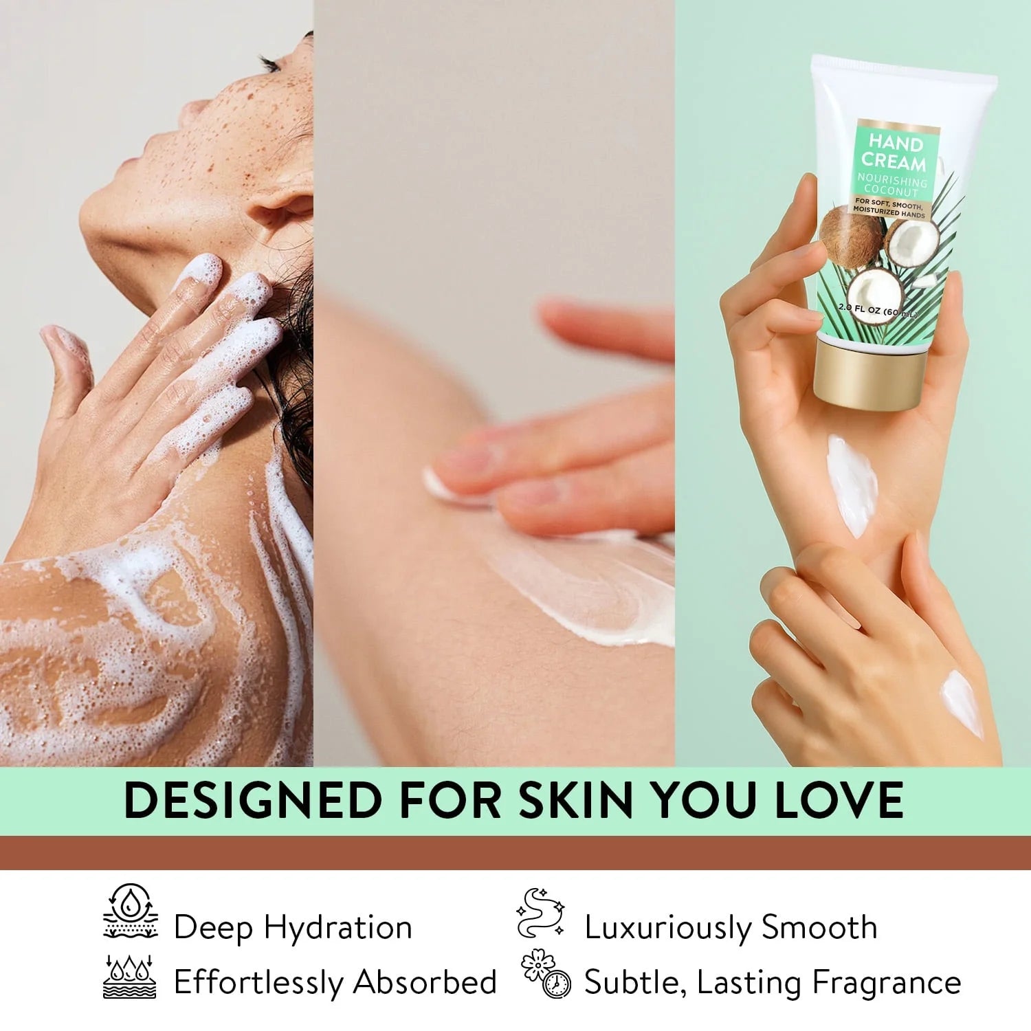 Bath Sets, Coconut Birthday Gifts for Women Pampering, 8 Pcs