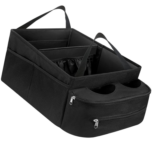 Car Seat Organizer Car Boot Storage Box Passenger Seat Organizer Foldable Backseat Waterproof Nonslip Car Interior Accessories