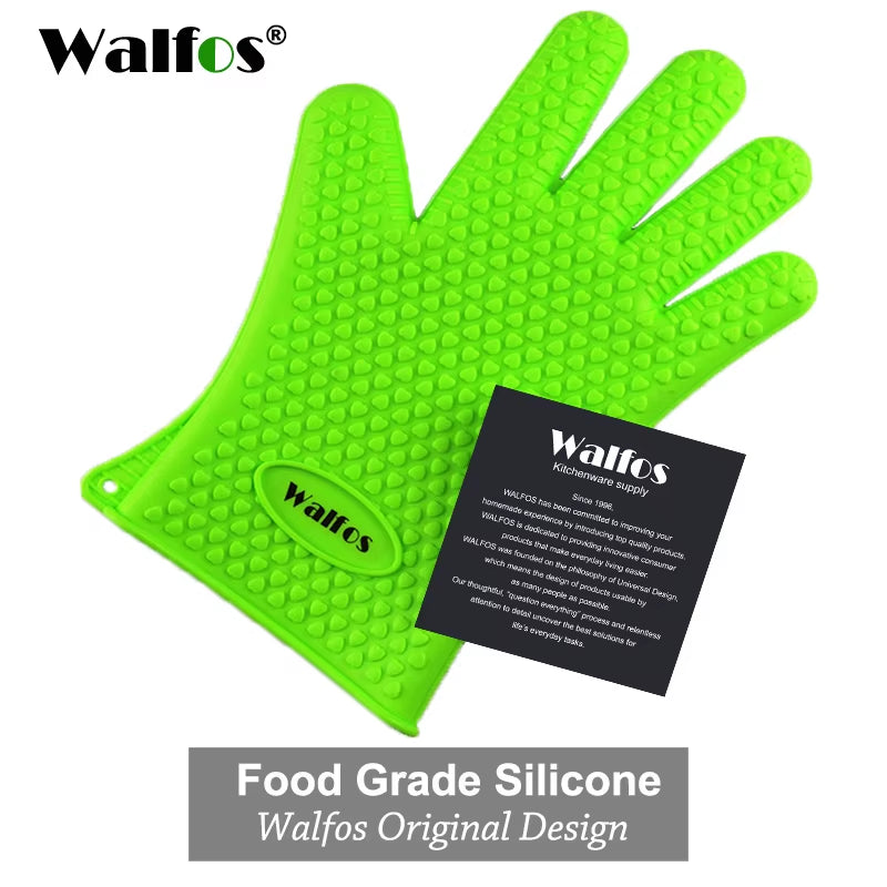 Silicone Oven Kitchen Glove Heat Resistant Thick Cooking BBQ Grill Glove Oven Mitts Kitchen Gadgets Kitchen Accessories