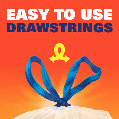 Clear Trash Bags, Clear, 13 Gallon, 80 Count