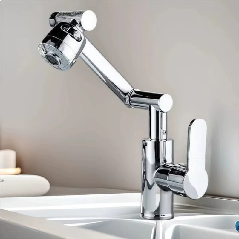 1080° Swivel Kitchen Sink Faucet Bathroom Sink ABS Faucet Basin Faucet Multifunction Cold and Hot Water Tap