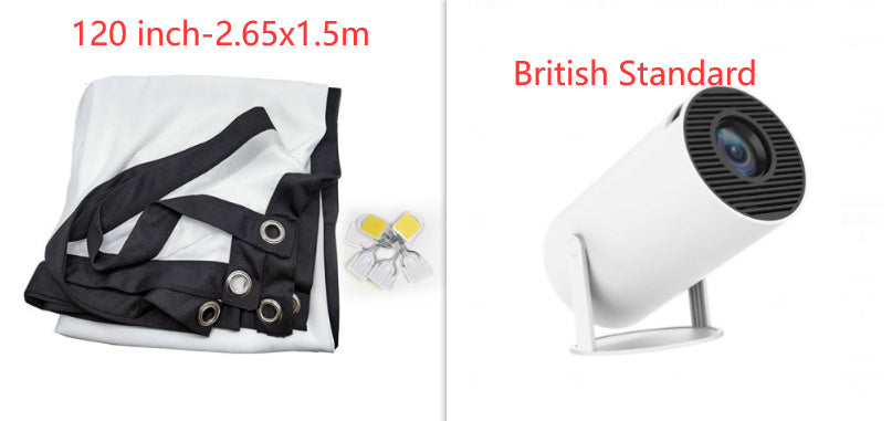 Portable Projector Small Straight Projector For Home Use 180 Degrees Projection Angle Automatic Focus Home Video Projector