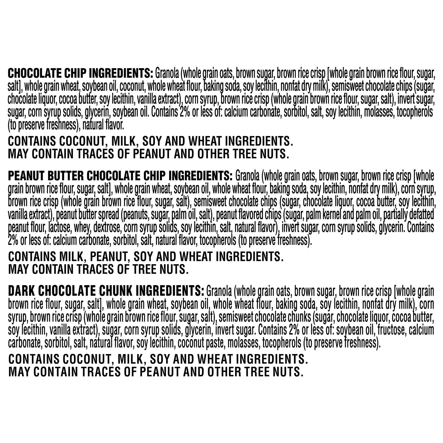 Chewy Granola Bars Variety Pack, 0.84 Oz 48 Count