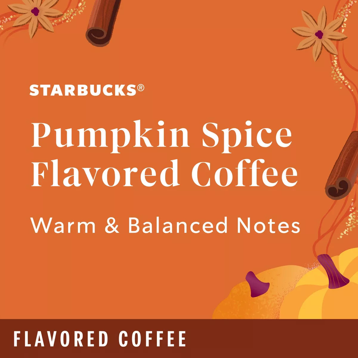 Starbucks Pumpkin Spice Light Roast Ground Coffee - 11Oz