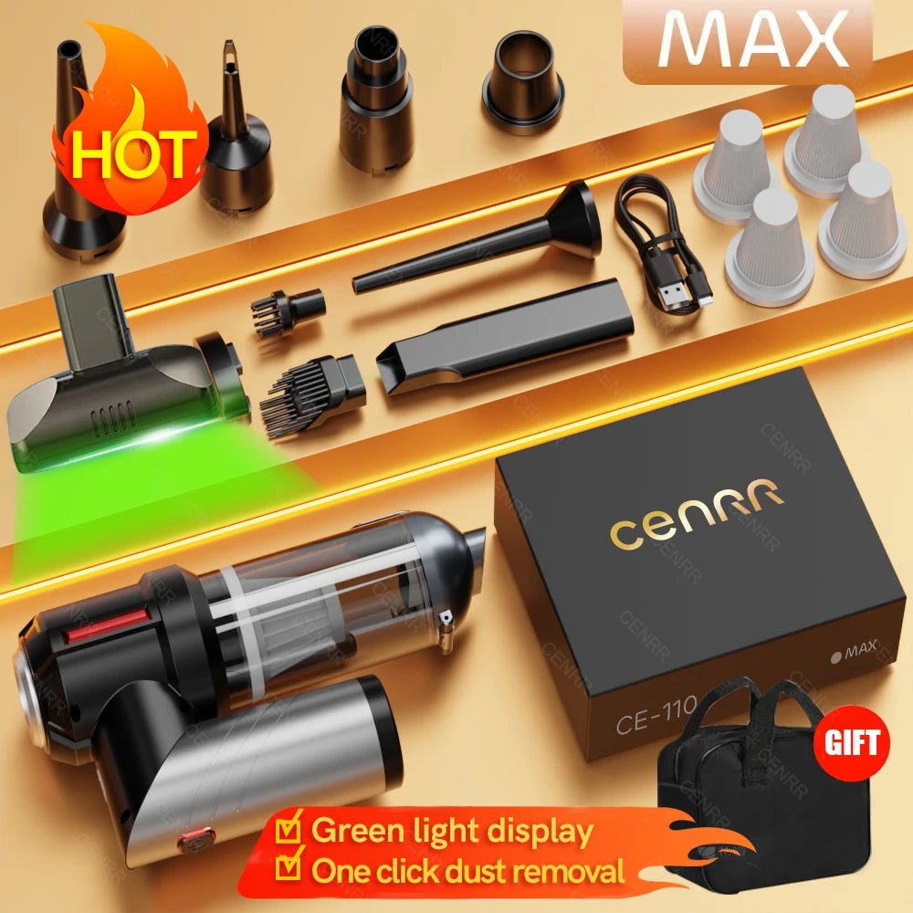 998000PA Powerful Mini Vacuum Cleaner Cordless Portable Car Vacuum Cleaner for Home Appliance Handheld Blower Car Cleaner