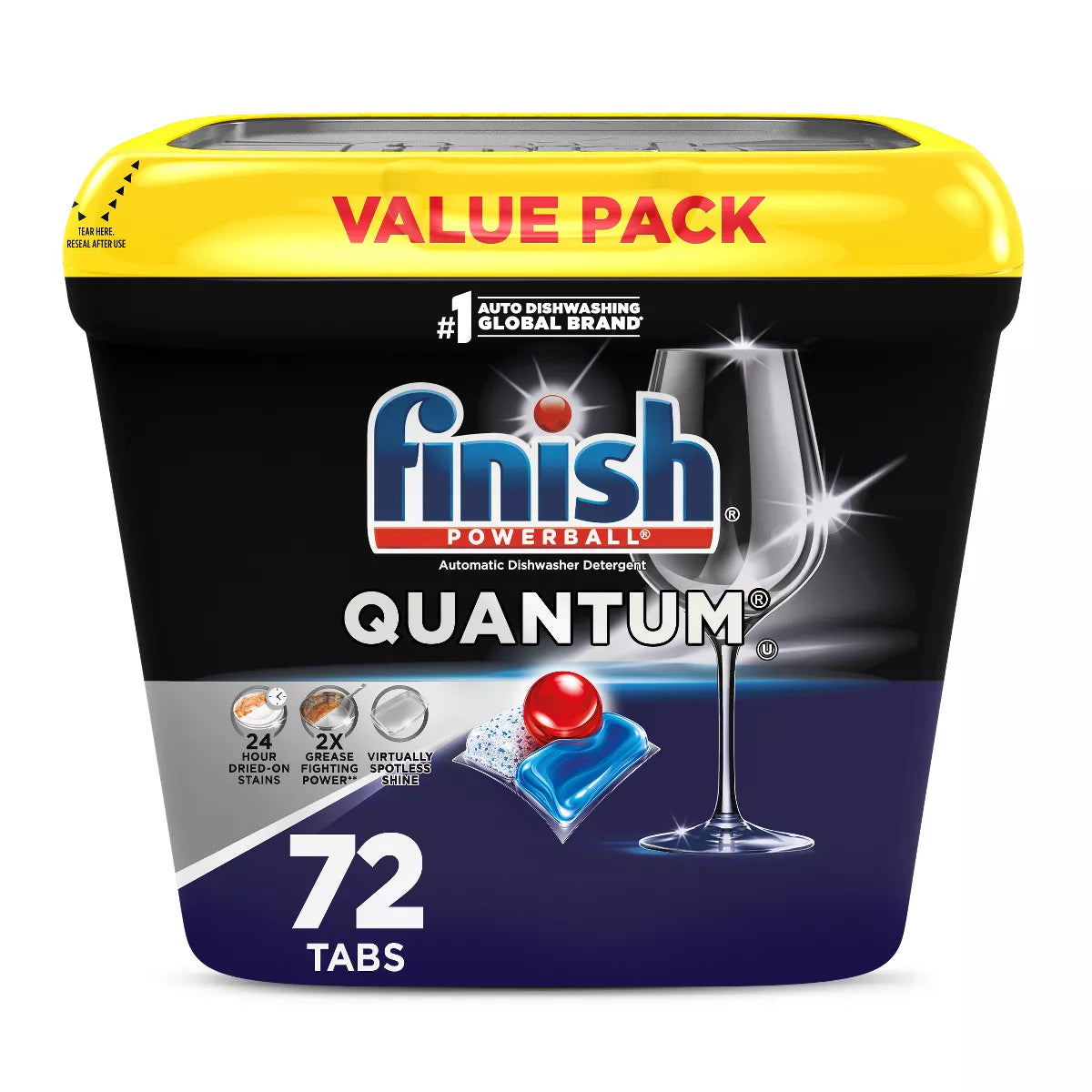 Finish Fresh Quantum Dishwasher Detergent Tablets - 72Ct