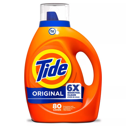 Tide Original HE Deep Cleaning Concentrated Liquid Laundry Detergent Soap