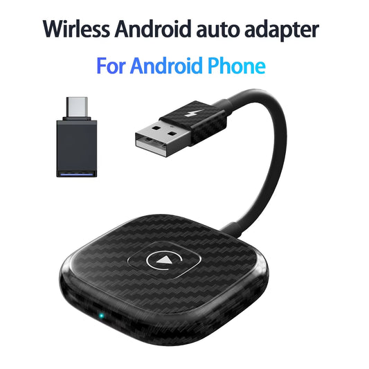 Wireless Android Auto Video Wireless Adapter Carplay with Netflix/Youtube/ Tiktok for OEM Wireless Android Cars